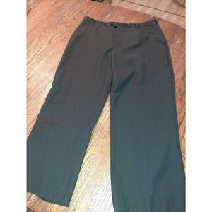 38x27 Vinci Black Flat Front Pleated Leg High-Waist Pants Handled by Waterproof